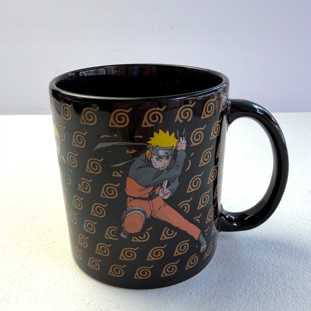 Naruto Shippuden CultureFly Ceramic Mug 16oz Hidden Leaf Monogram Anime Cup